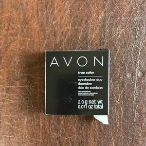 Avon True Color Eyeshadow Duo Grey Matters Pink Glow Silver F0373 New Box Wear